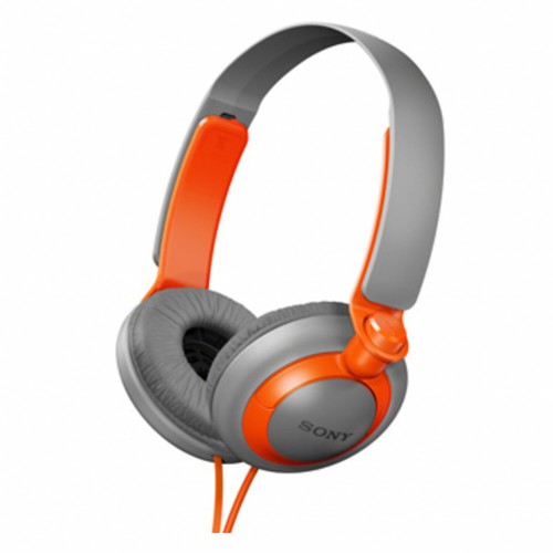 Headphones sony mdr xb200 grey orange 