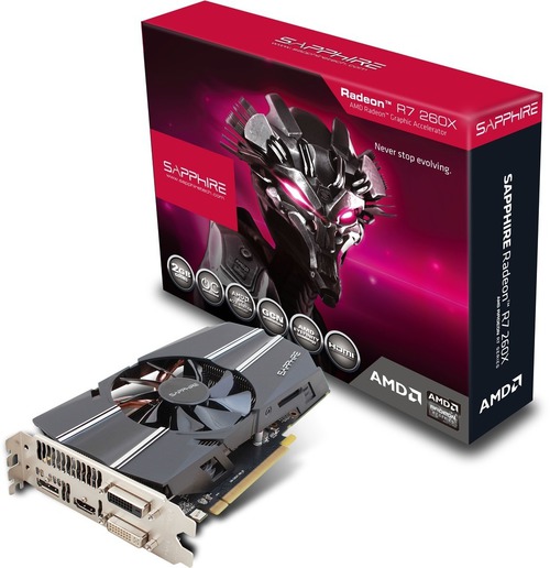 Amd radeon r7 260x 2gb ddr5 oc sapphire pci e 30 hdmi 14833 mla20091192660 052014 f