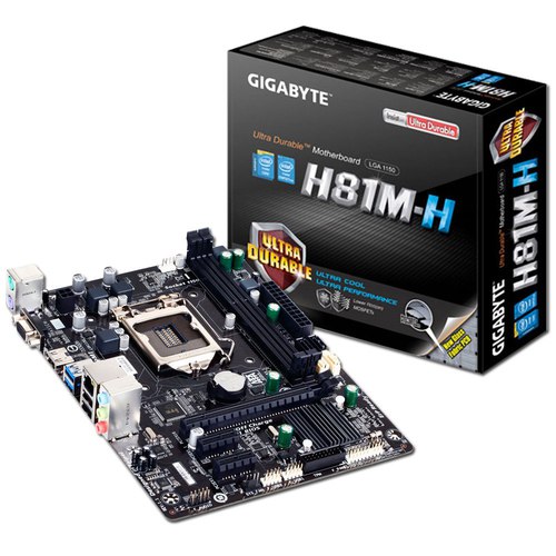 Motherboard pc gigabyte ga h81m h usb 30 hdmi intel 1150 17659 mla20142048526 082014 f