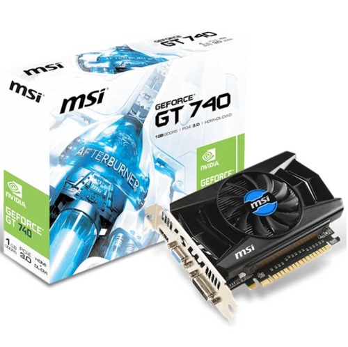 Placa de video gamer msi gt 740 1gb ddr5 nvidia hdmi pcie 3 23444 mla20247997480 022015 f