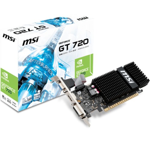 Placa de video gamer msi gt 720 2gb ddr3 low profile nvidia 20717 mla20196510007 112014 f