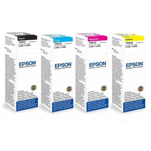 Tinta epson t664120 original negro l200 l210 l350 l355 l555